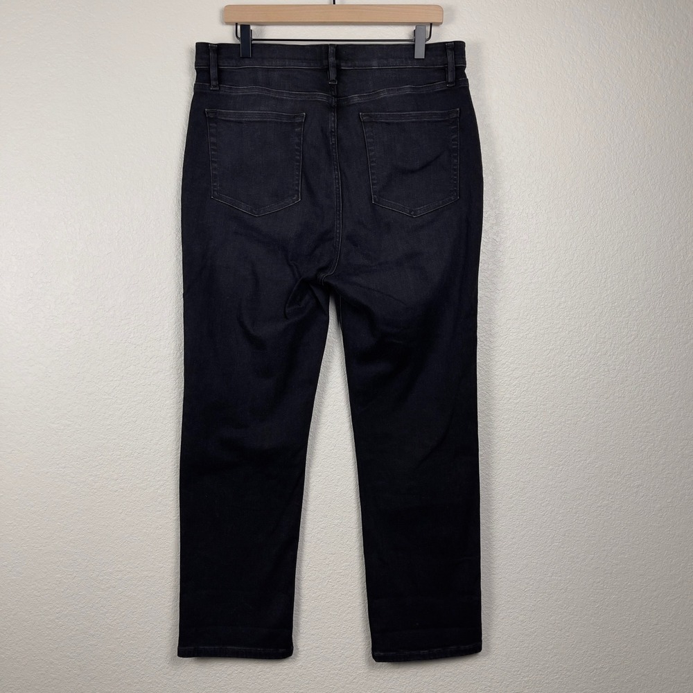 FRAME Le High Straight Jeans‎ High Rise 32 Tilt Black Faded Denim - Picture 4 of 10